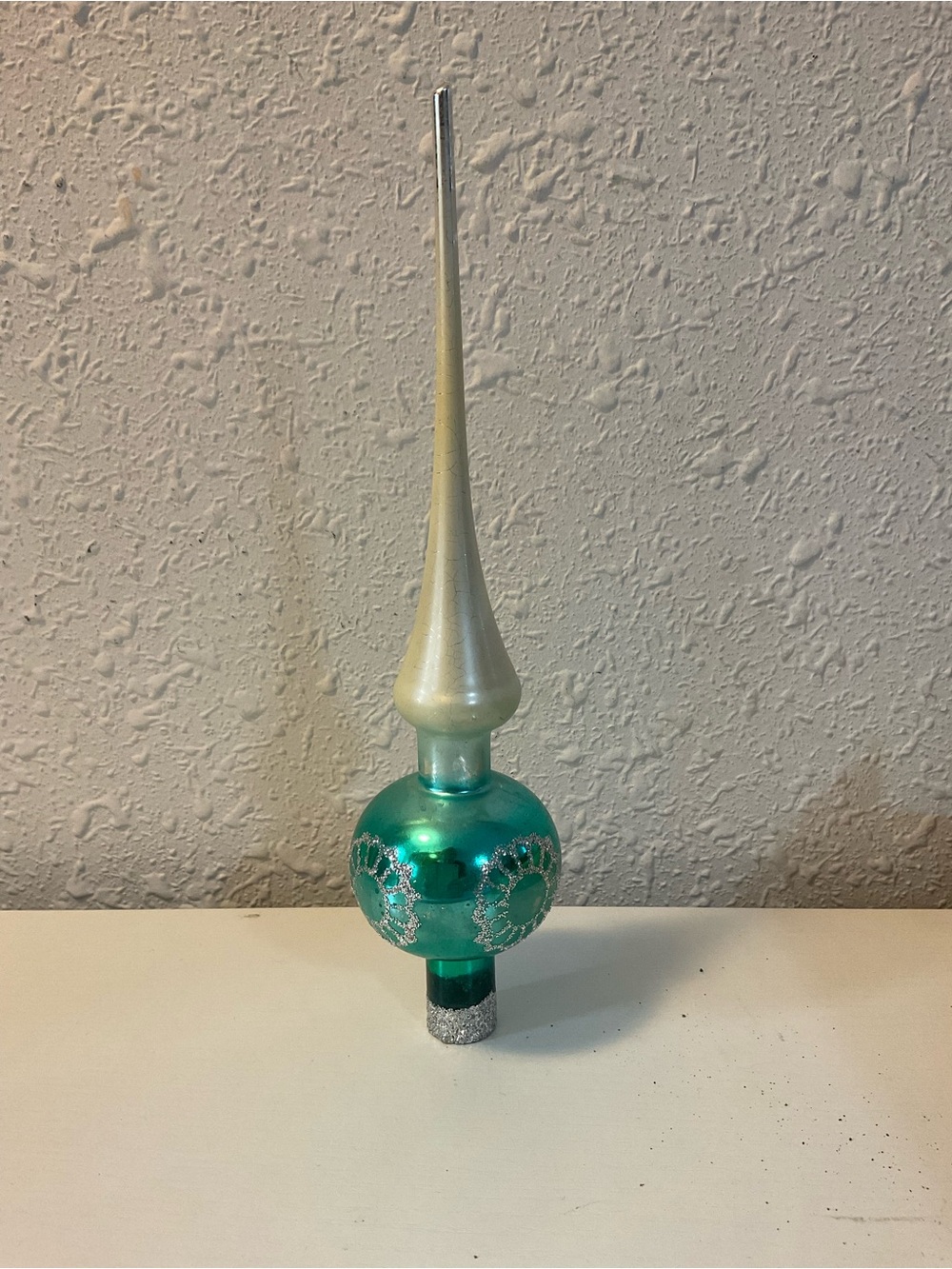 Vintage West German glass tree topper